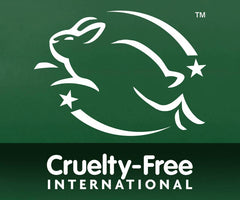 The GWP Original Lip Balm features the Cruelty-Free International logo—a white leaping rabbit with three stars and green background—signifying its certification for products made with natural waxes.